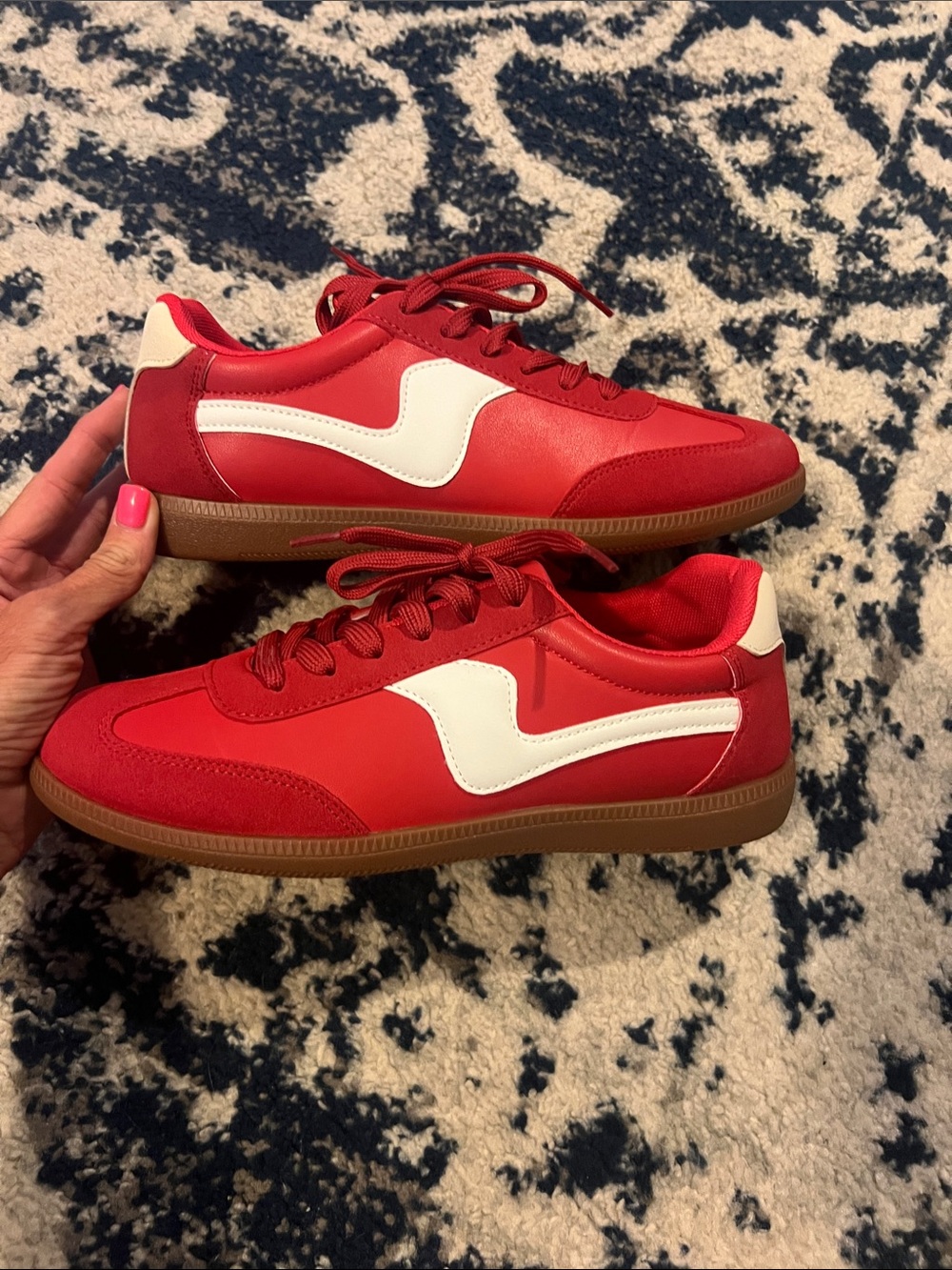 Outwoods Red and White Women's Sneakers